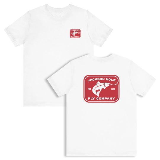 JHFLYCO Rectangle Badge Tee - Red Logo