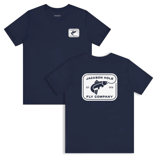 JHFLYCO Rectangle Badge Tee - White Logo