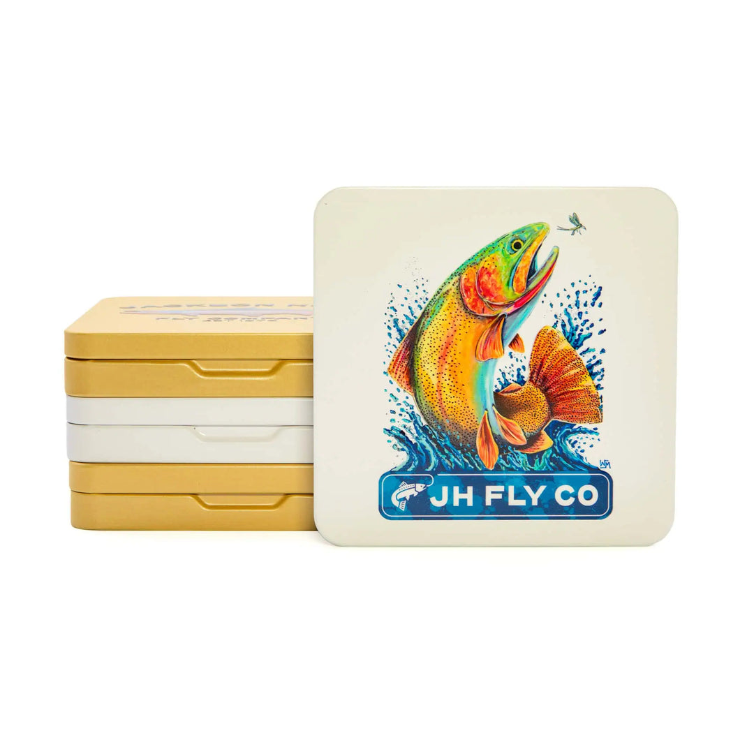 JHFLYCO Slim Metal Fly Box – Trout Series
