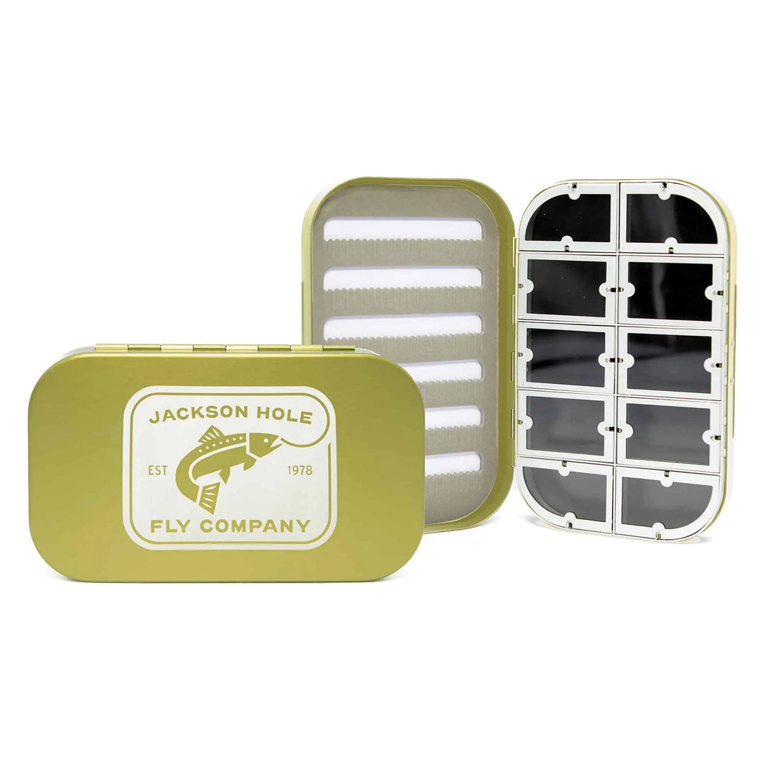 JHFLYCO Aluminum Fly Box - Gun Metal - 16 Compartment JHFLYCO Aluminum Fly Box - Gun Metal - 16 Compartment