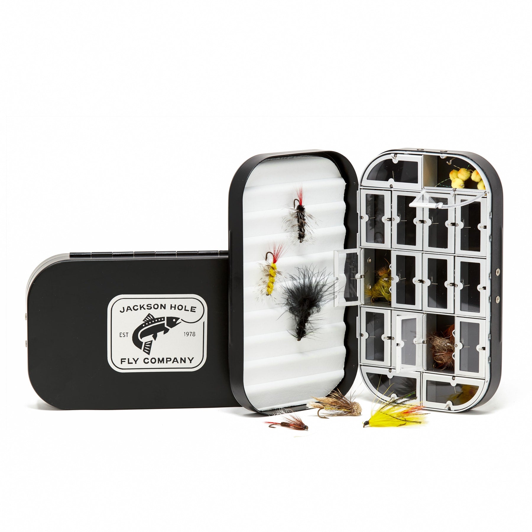 Jackson Hole Fly Company: Aluminum Fly Box - Organized