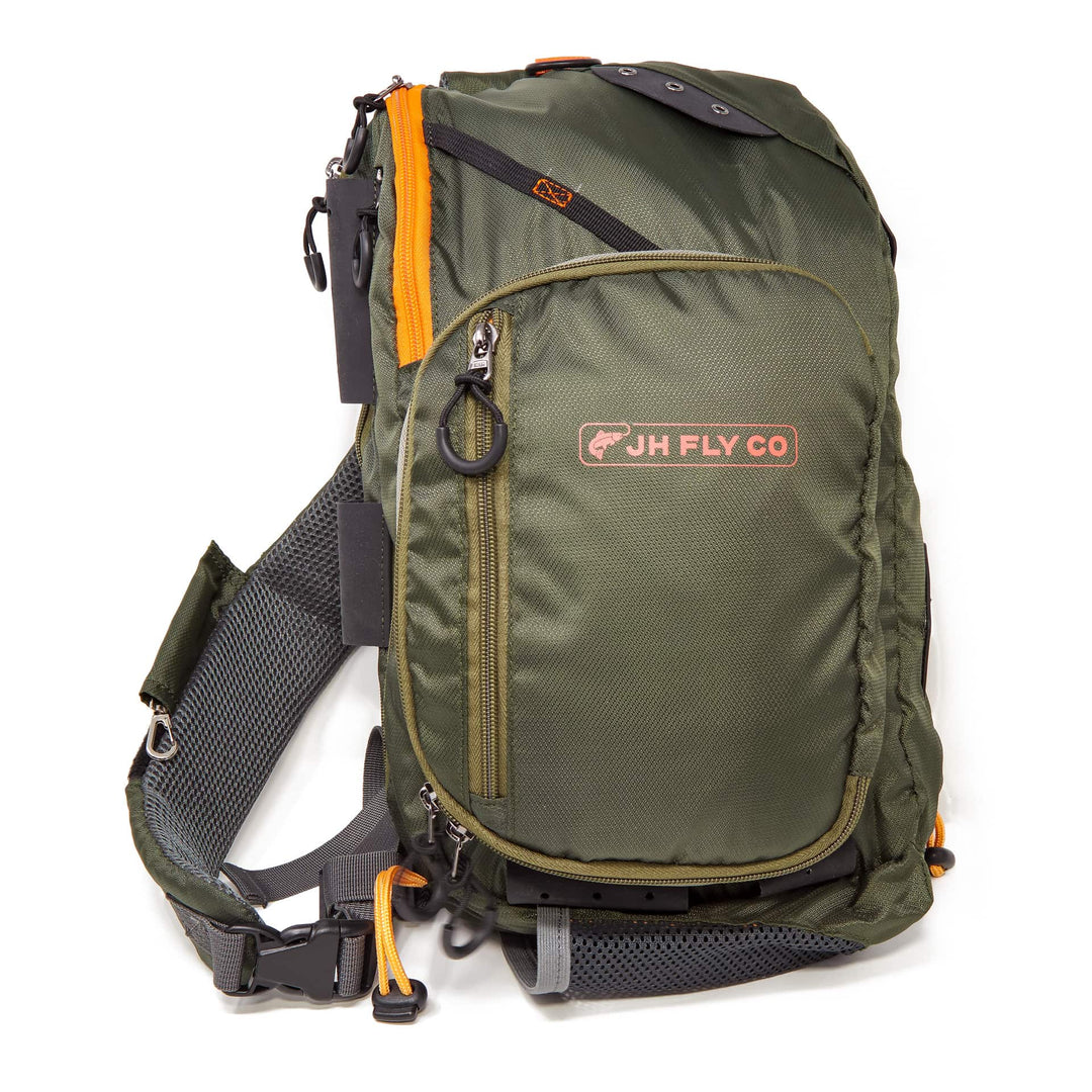 Fly Fishing Sling Bag With Fly Patch Big Storage Fishing Sling Chest Pack
