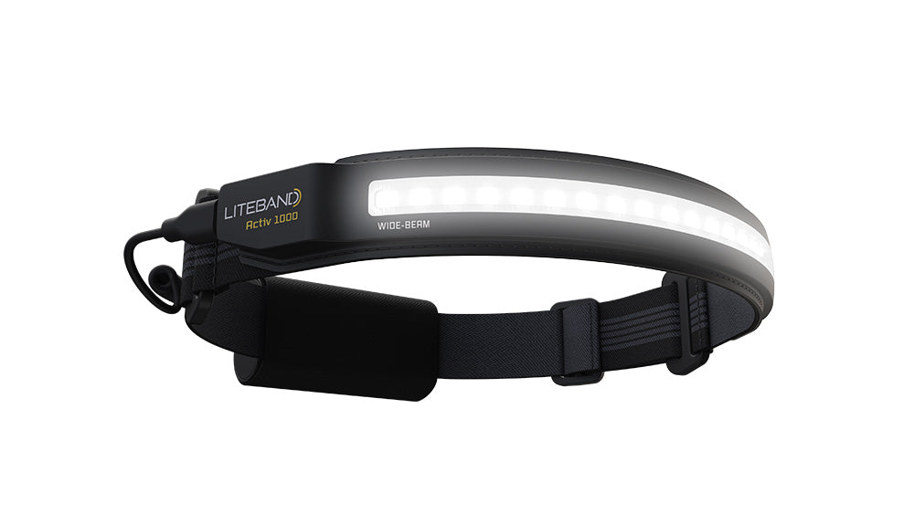ACTIV 1000 Lumen LED Wide Beam Rechargeable Headlamp