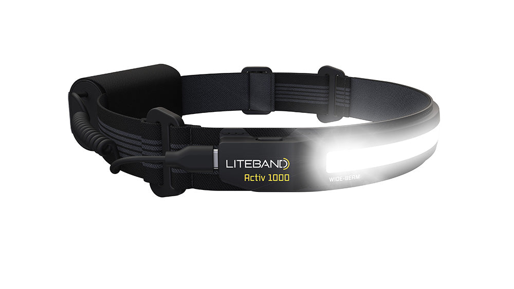 ACTIV 1000 Lumen LED Wide Beam Rechargeable Headlamp