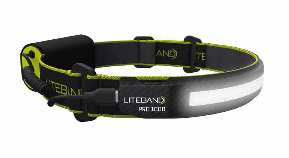 PRO 1000 Lumen LED Wide Beam Rechargeable Headlamp
