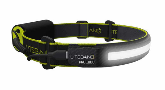 PRO 1000 Lumen LED Wide Beam Rechargeable Headlamp