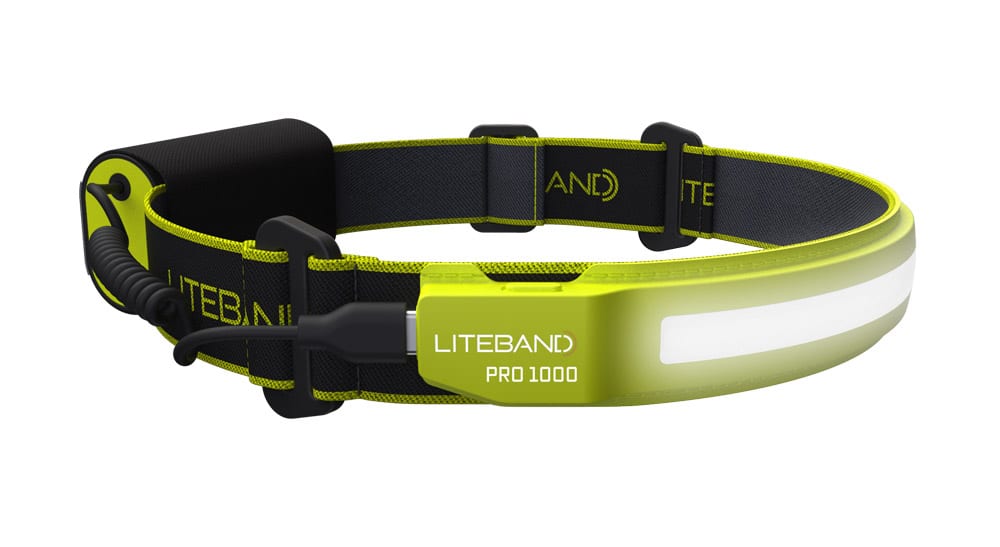 PRO 1000 Lumen LED Wide Beam Rechargeable Headlamp