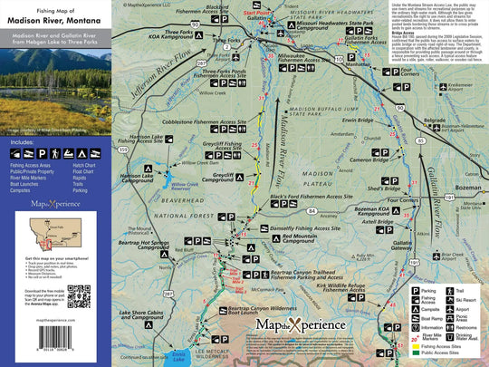 Western Rivers Folding Fly Fishing Maps by Map the Xperience