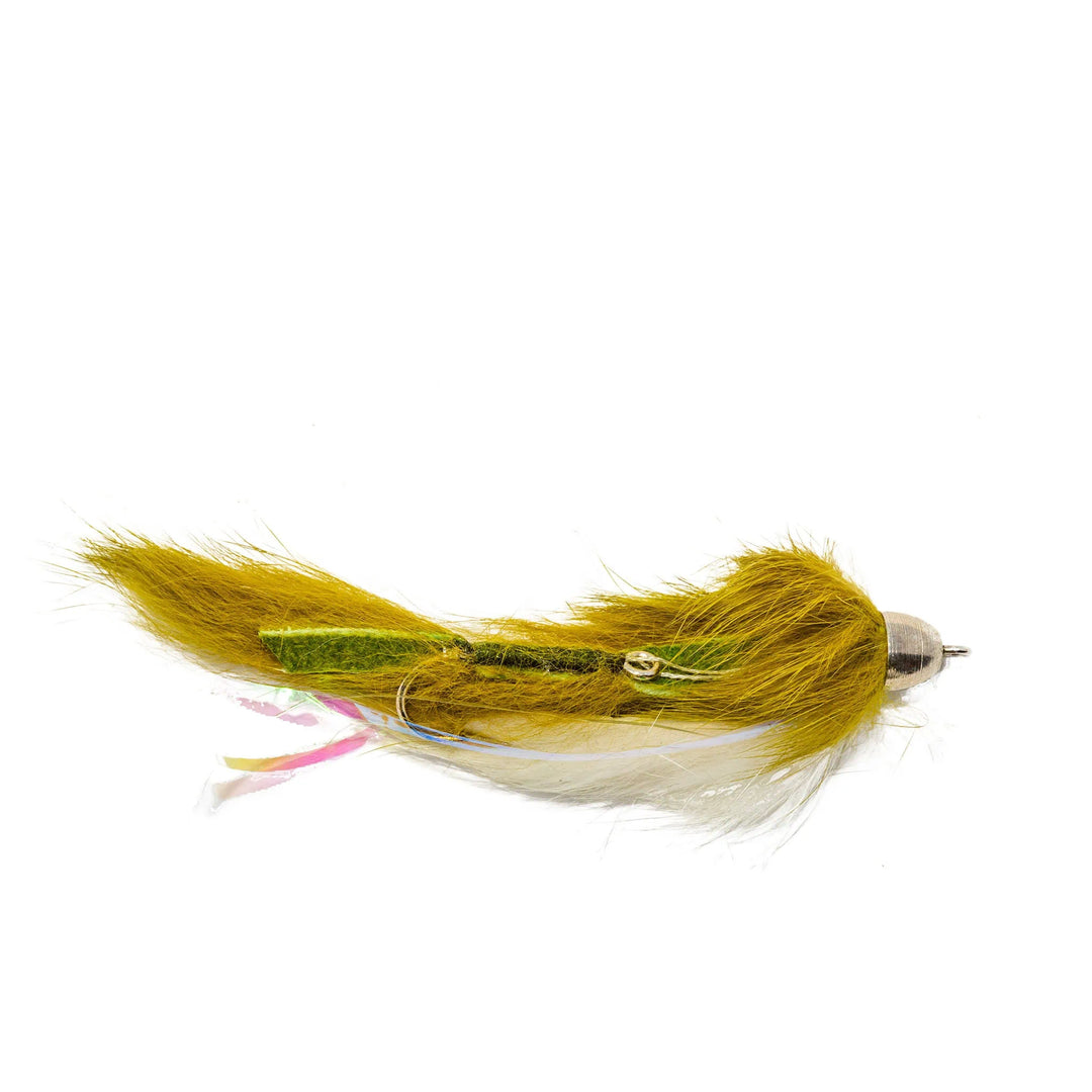 Dolly Llama Olive/ White - flies, Salmon Flies, Streamers, 1221 | Jackson Hole Fly Company