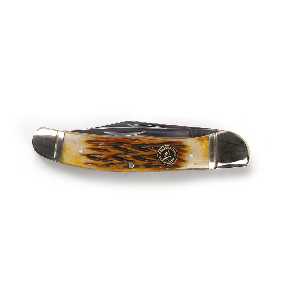 Jigged Bone Pocket Hunter Knife