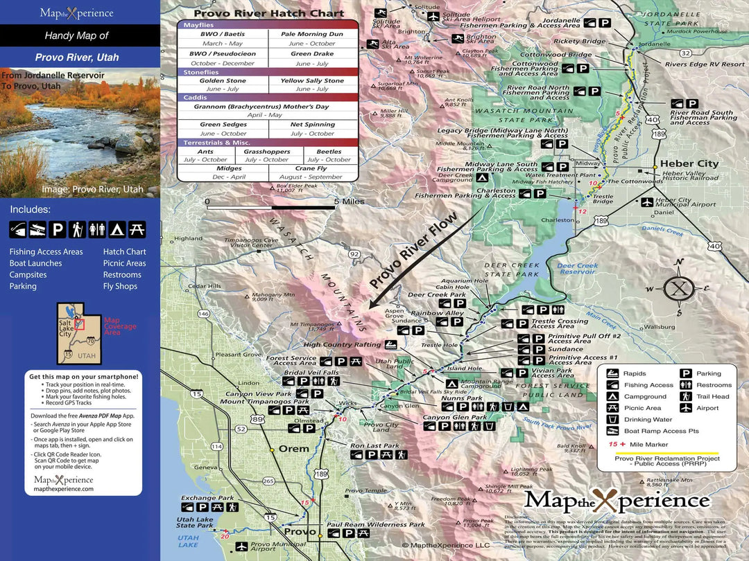 Western Rivers Folding Fly Fishing Maps by Map the Xperience