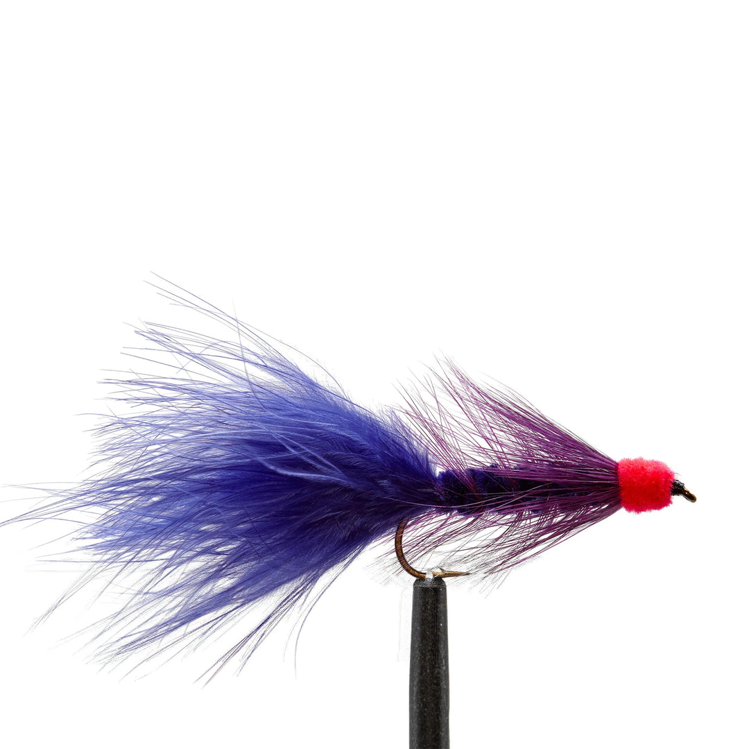 Purple Egg Sucking Leech Flame Head - Flies, Leeches, Streamers | Jackson Hole Fly Company