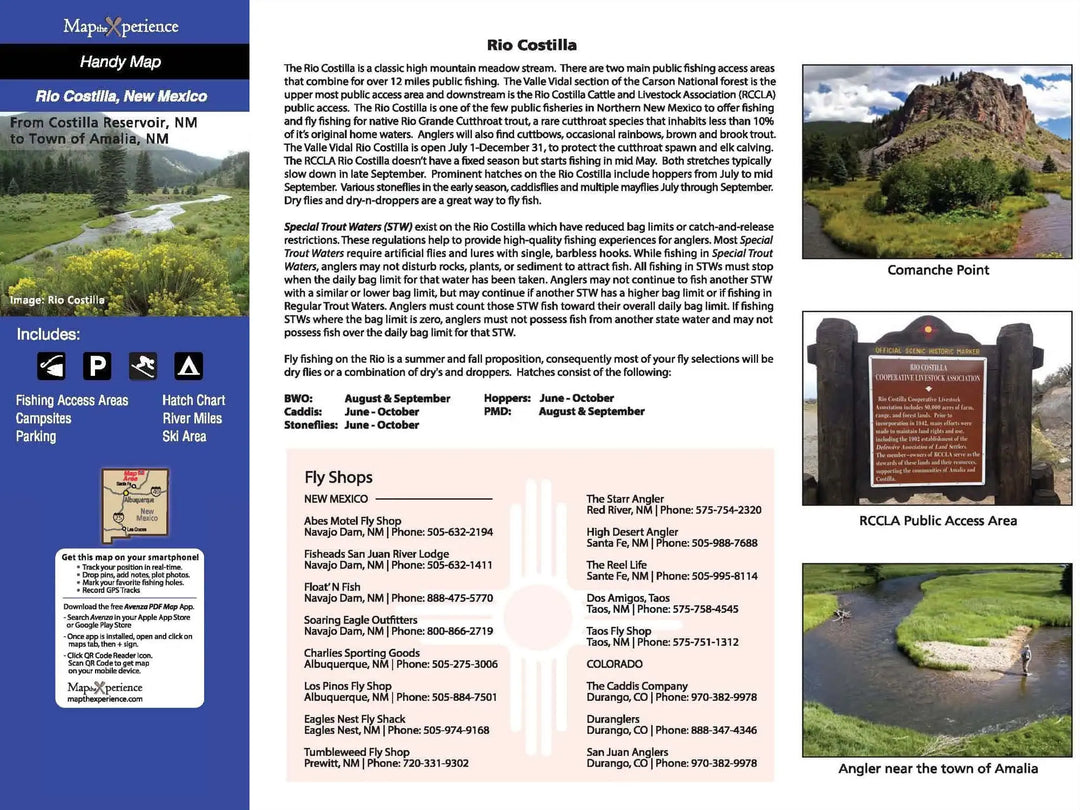 Western Rivers Folding Fly Fishing Maps by Map the Xperience