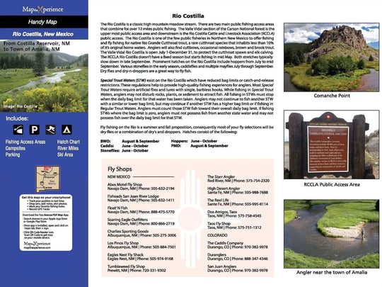 Western Rivers Folding Fly Fishing Maps by Map the Xperience