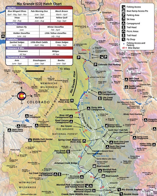 Western Rivers Folding Fly Fishing Maps by Map the Xperience