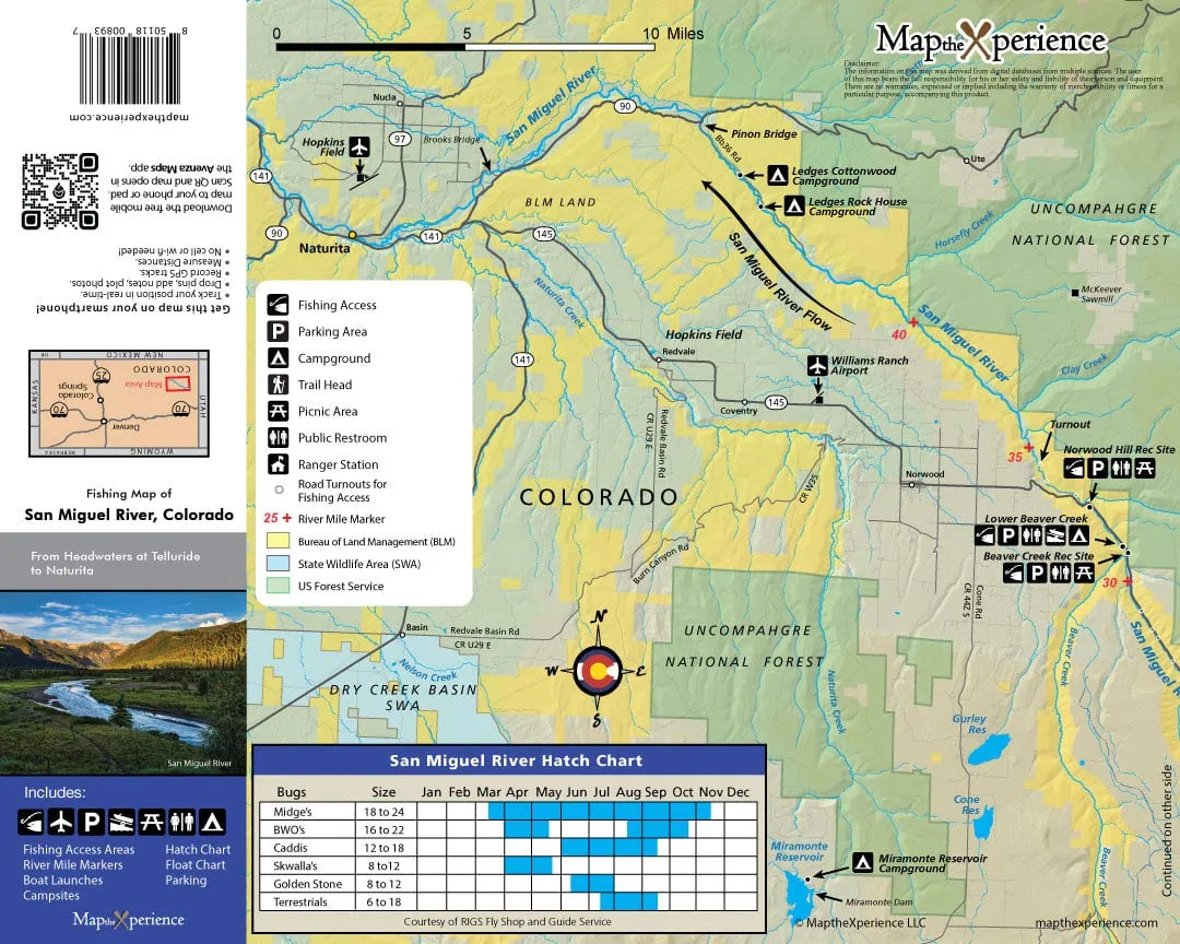 Western Rivers Folding Fly Fishing Maps by Map the Xperience