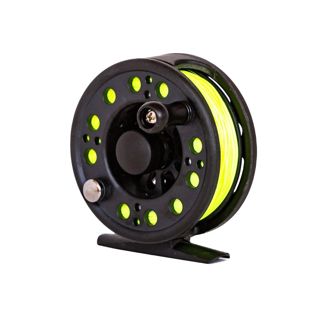 Silvertip II 3/4 Fly Fishing Reel Spooled With 4WT Fly Line - graphite, kids, kids combo, reels | Jackson Hole Fly Company