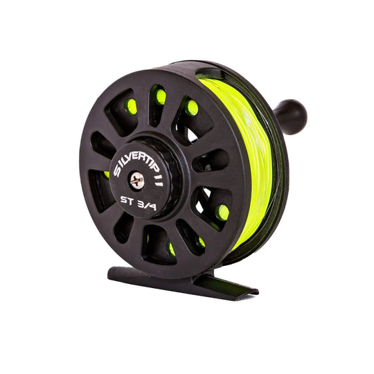 Silvertip II 3/4 Fly Fishing Reel Spooled With 4WT Fly Line - graphite, kids, kids combo, reels | Jackson Hole Fly Company