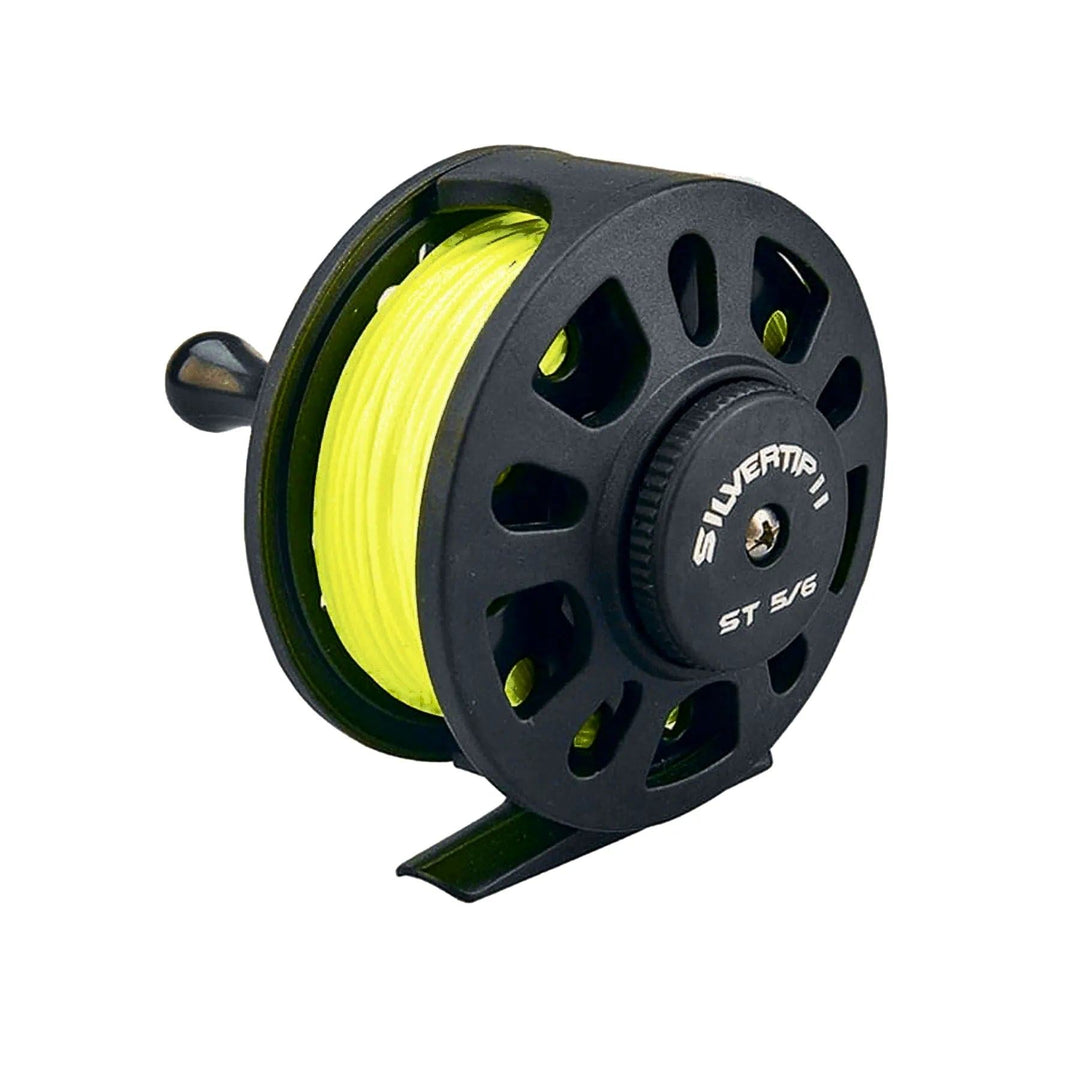 5/6WT Upgrade CNC Machined Fly Fishing Reel With WF 5F Orange Fly Line  Combo 