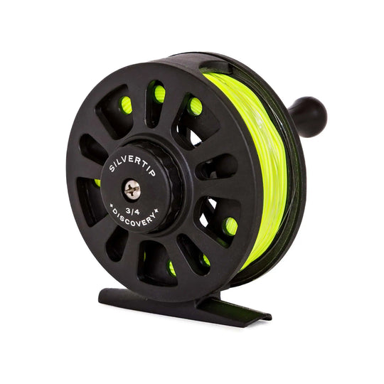 Silvertip Discovery 3/4 Fly Fishing Reel Spooled With 4WT Fly Line - Beginner, child, Children, graphite, kid, kids, kids combo, Novice, reels | Jackson Hole Fly Company