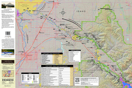 Western Rivers Folding Fly Fishing Maps by Map the Xperience