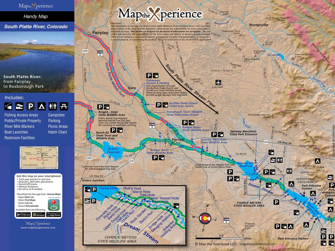 Western Rivers Folding Fly Fishing Maps by Map the Xperience