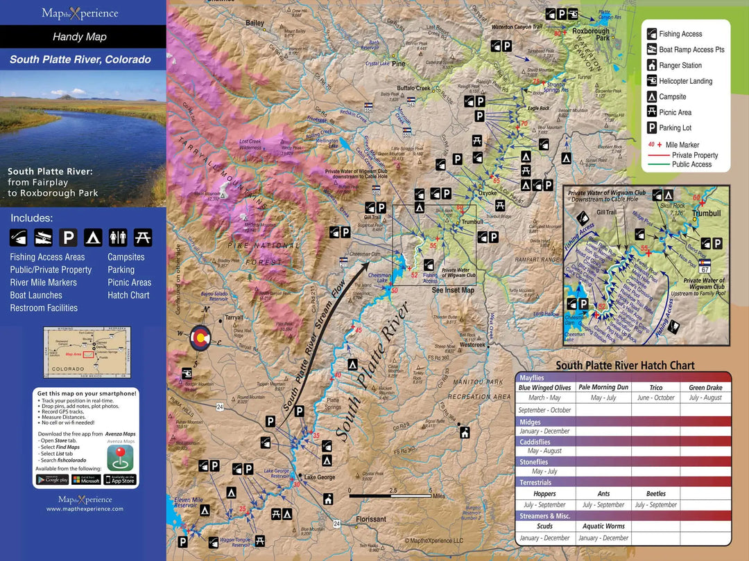 Western Rivers Folding Fly Fishing Maps by Map the Xperience