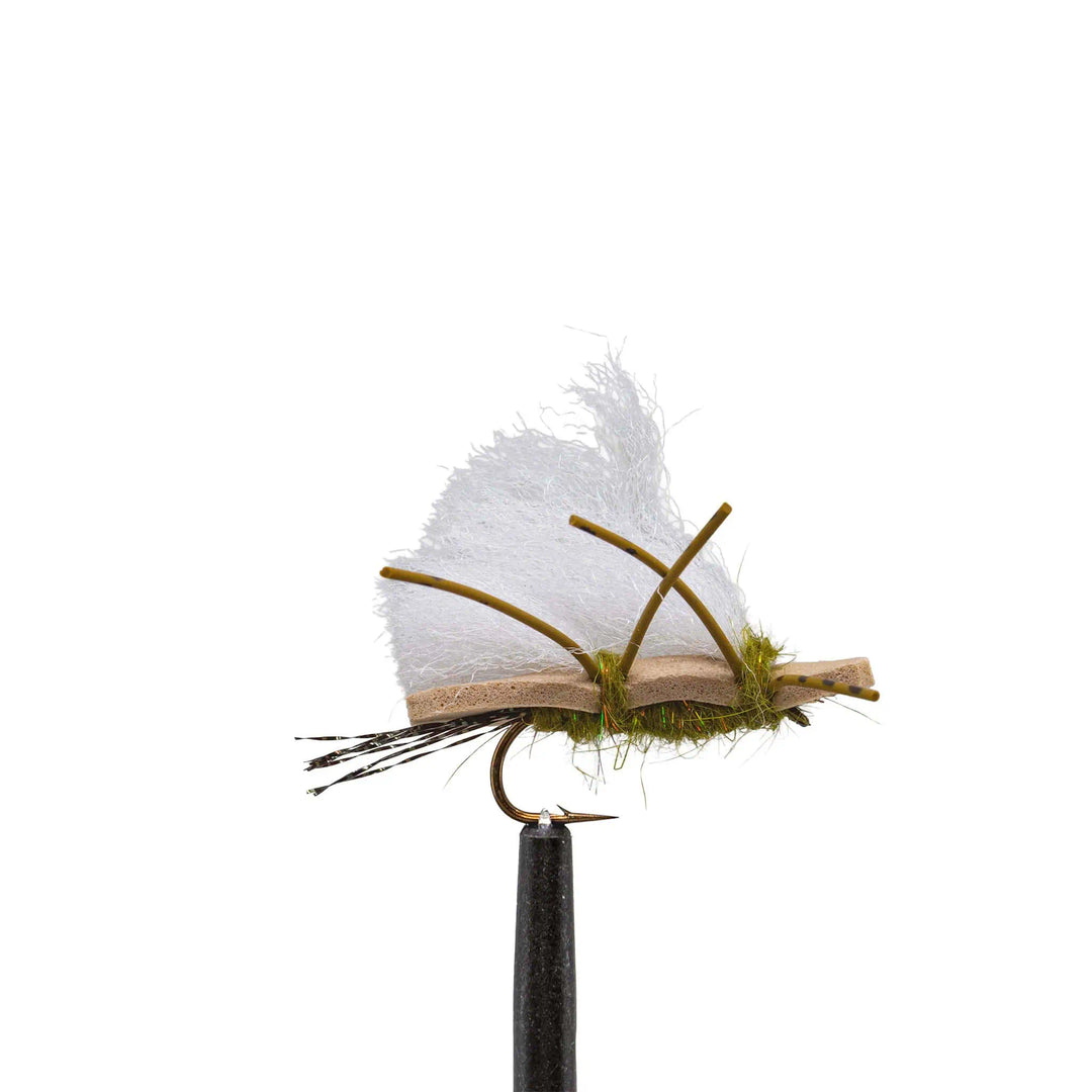 Tan /Olive (Duck Camo) Chubby Chernobyl - flies, terrestrials | Jackson Hole Fly Company