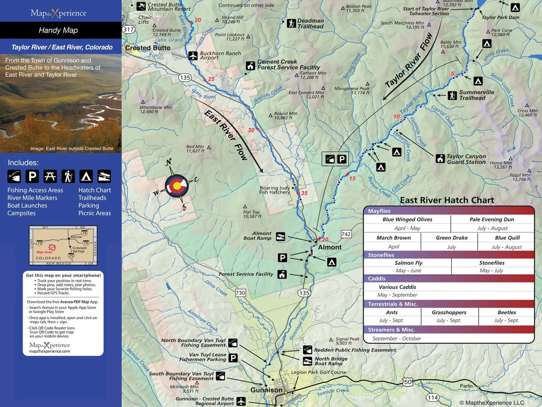 Western Rivers Folding Fly Fishing Maps by Map the Xperience