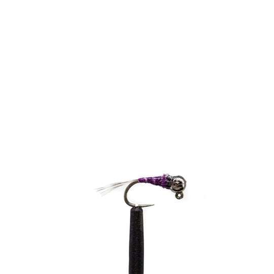 Tungsten Bead Purple Perdigon Jig - Chech, Chironomid, Euro, nymph | Jackson Hole Fly Company
