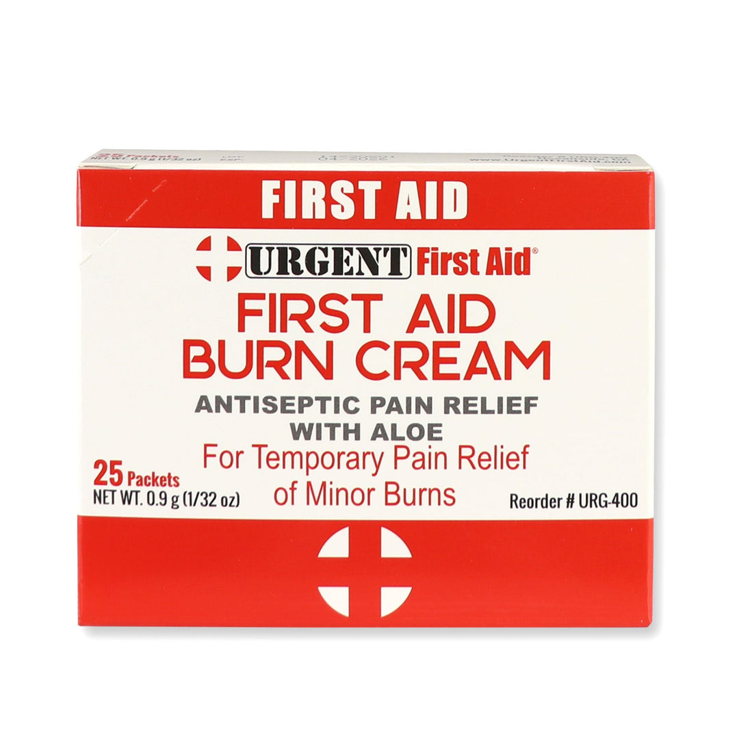 First Aid &amp; Burn Cream .9gram, 25 Packets Per Box