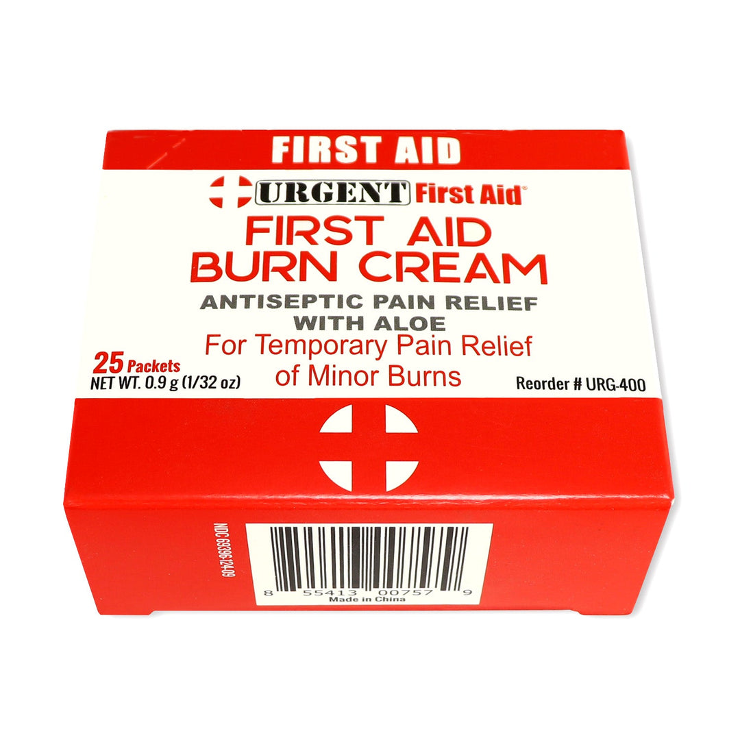First Aid &amp; Burn Cream .9gram, 25 Packets Per Box