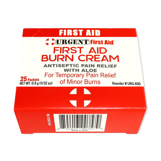 First Aid &amp; Burn Cream .9gram, 25 Packets Per Box