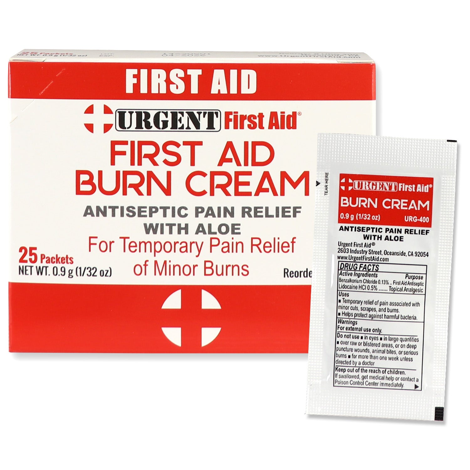 First Aid & Burn Cream .9gram, 25 Packets Per Box – Jackson Hole