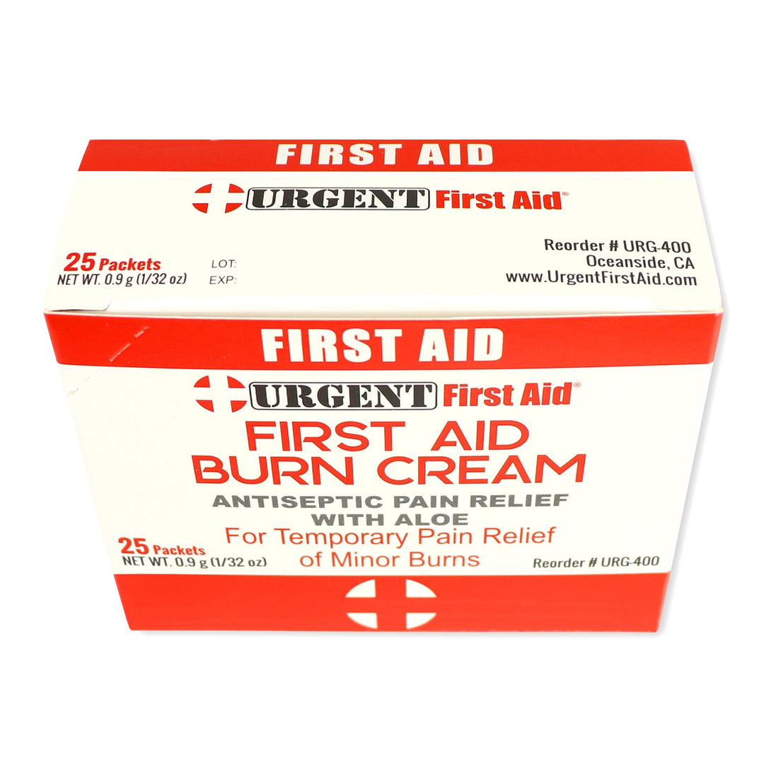 First Aid &amp; Burn Cream .9gram, 25 Packets Per Box