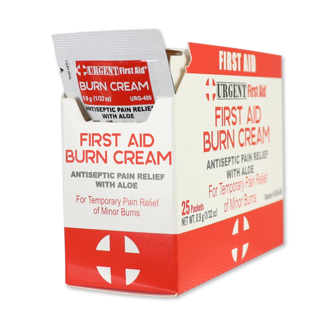 First Aid &amp; Burn Cream .9gram, 25 Packets Per Box