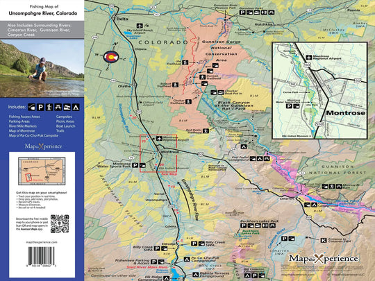 Western Rivers Folding Fly Fishing Maps by Map the Xperience