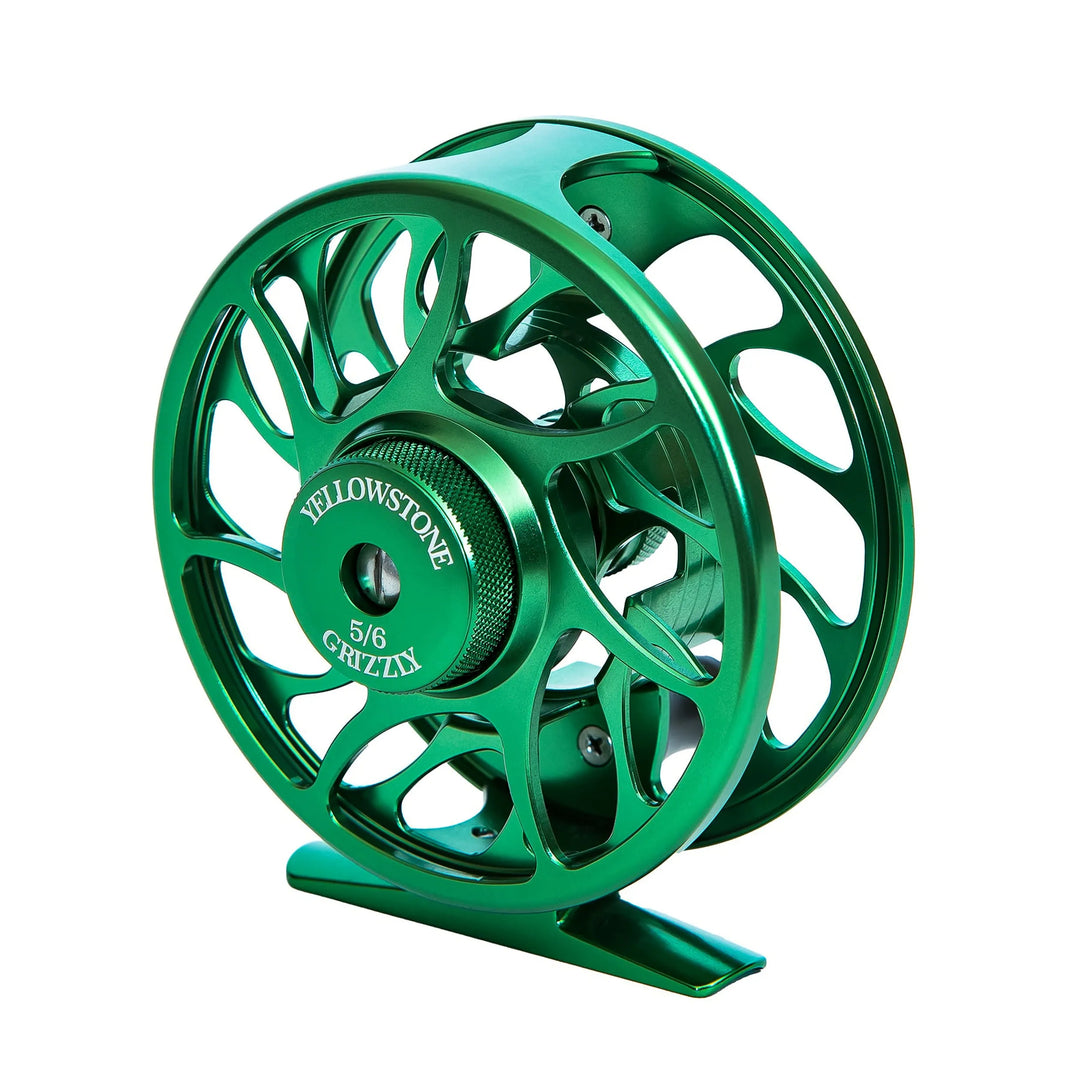 Yellowstone Grizzly Fly Reel - 5/6 Green | Jackson Hole Fly Company