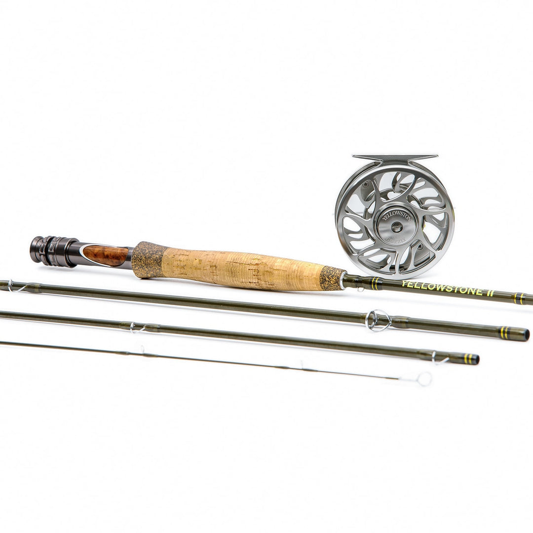 ECON 101 Fly Fishing Starter Combo Package | 804-3 | 8' Four Section 3  Weight Fly Rod And Reel Beginner Outfit