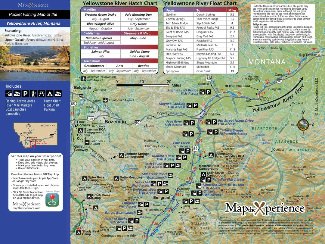Western Rivers Folding Fly Fishing Maps by Map the Xperience