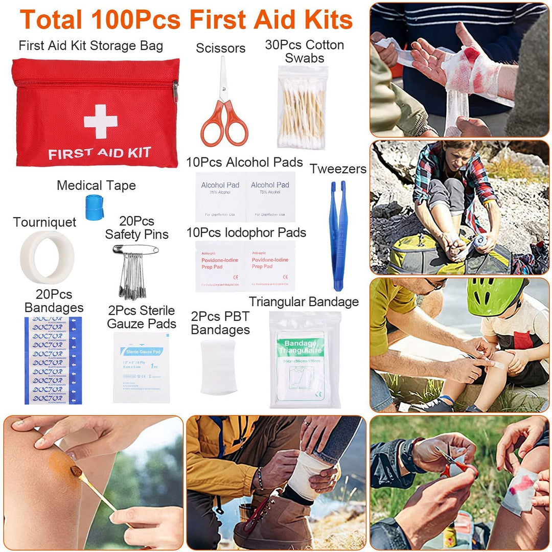 125Pcs Survival Kit for Outdoor Adventures - Professional Emergency Gear &amp; Tactical First Aid Supplies for Camping, Hiking, and Hunting