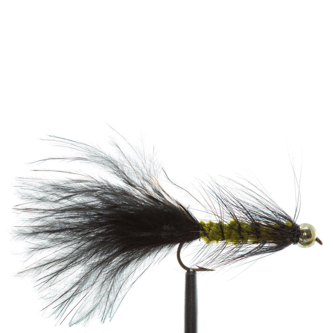 Beadhead Wooly Bugger - Black/Olive - Flies, Streamers, Wooly Bugger | Jackson Hole Fly Company