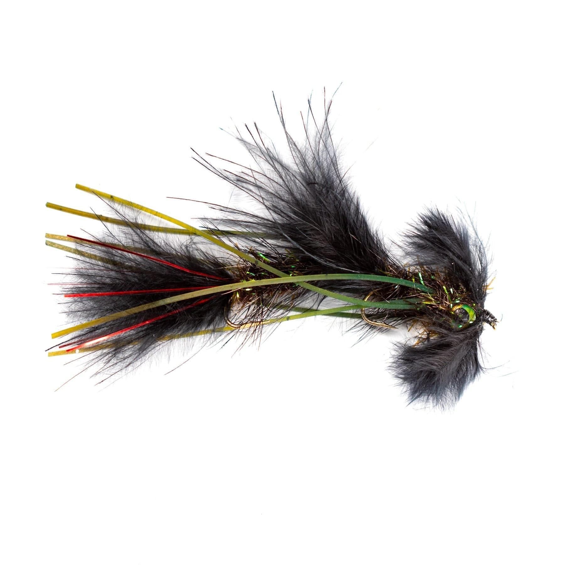 Black Circus Peanut – Articulated Streamer | JHFLYCO – Jackson
