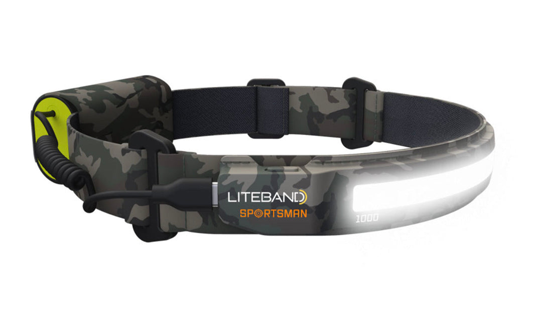 PRO 1000 Lumen LED Wide Beam Rechargeable Headlamp