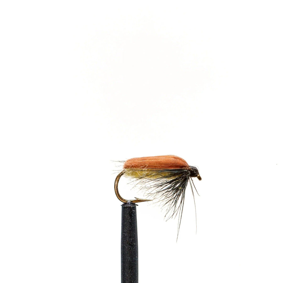 caddis fly fishing lure 1.3" Larvae "Stream Weaver" Creek Life Co CDC keeps it from absorbing water Slow Water Caddis Gray
