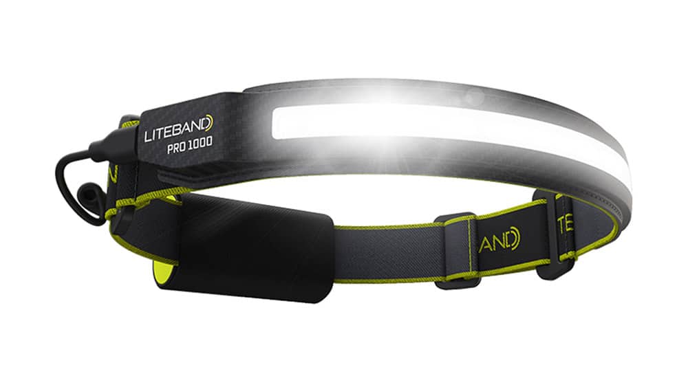 PRO 1000 Lumen LED Wide Beam Rechargeable Headlamp