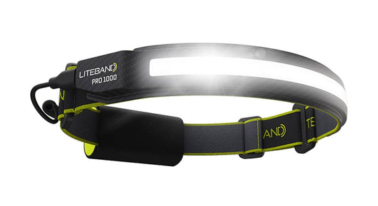 PRO 1000 Lumen LED Wide Beam Rechargeable Headlamp
