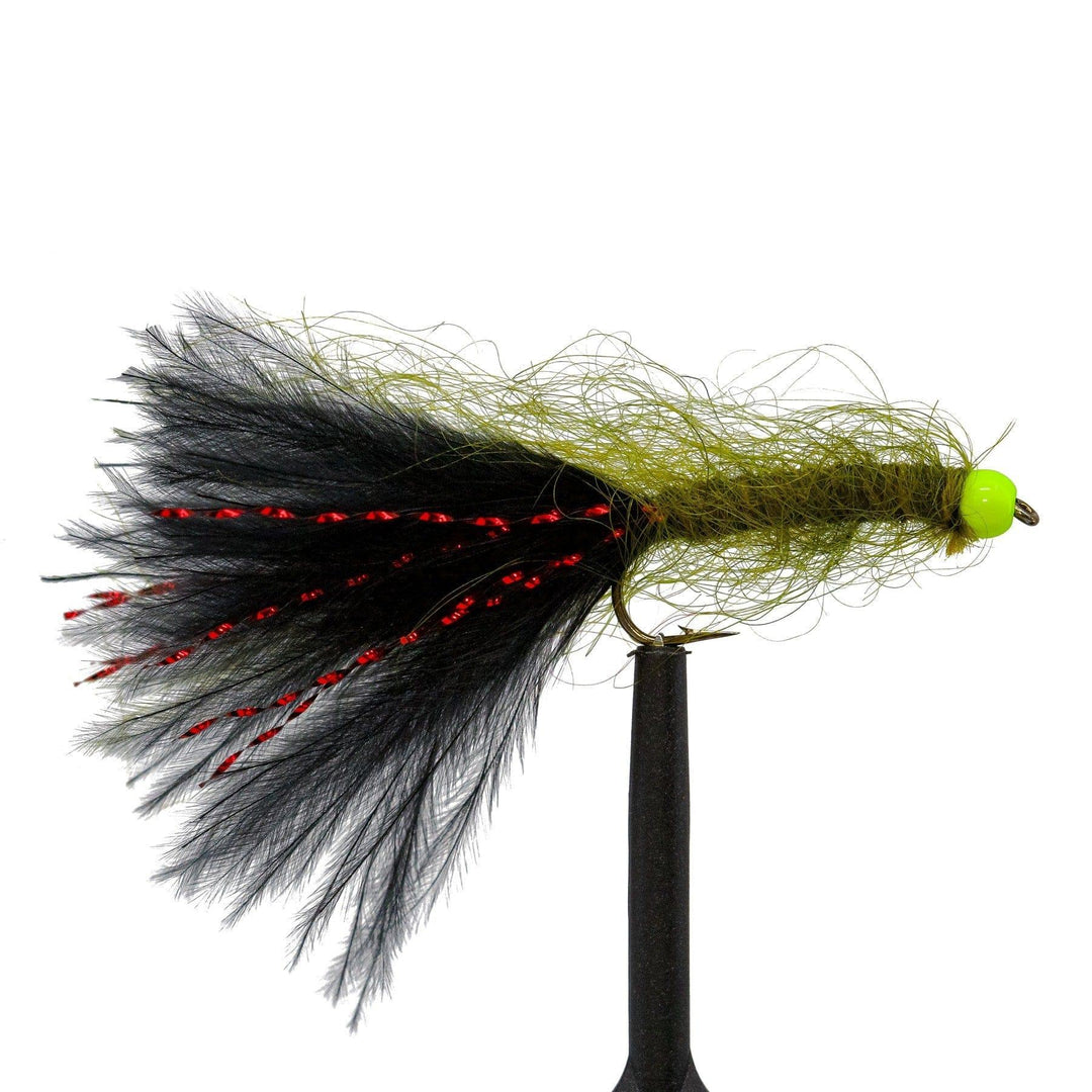 Hothead Olive/Black Leech - Flies, Leeches, Streamers | Jackson Hole Fly Company