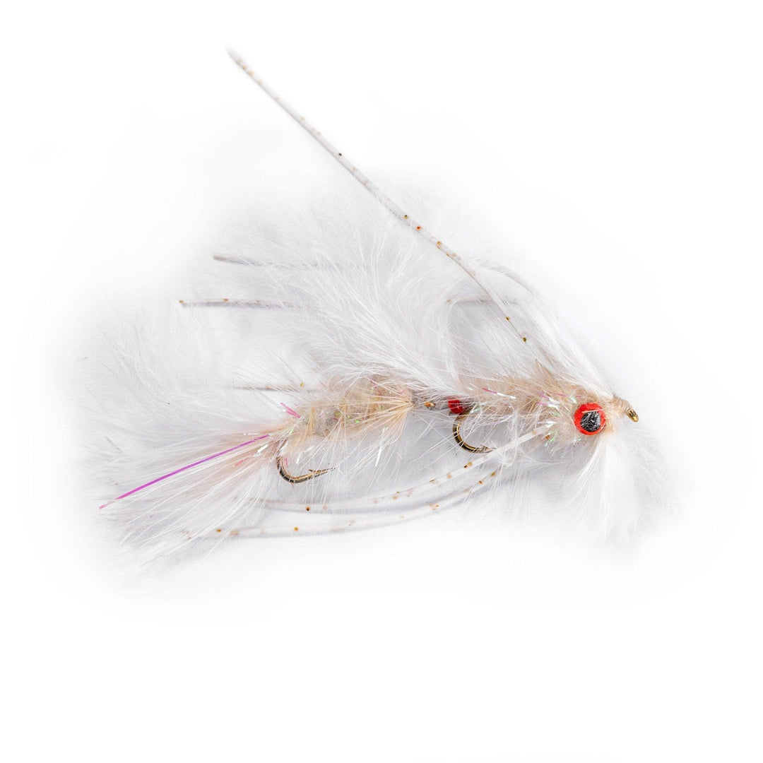 White Circus Peanut - articulated, flies, Streamers, trout streamers | Jackson Hole Fly Company