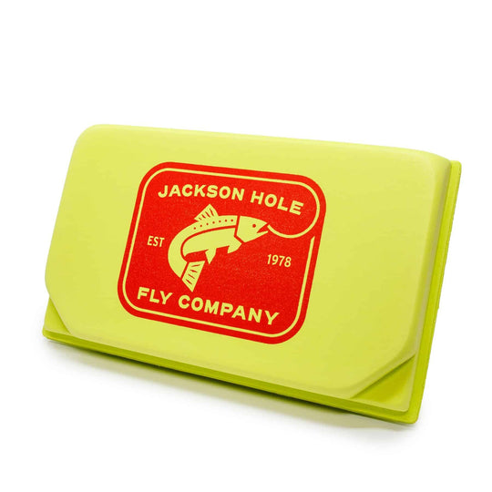 Jackson Hole Fly Company JHFLYCO Hopper/Dropper Box with 50m Spool of 4X Fluoroflex Tippet Chartreuse Fly Boxes